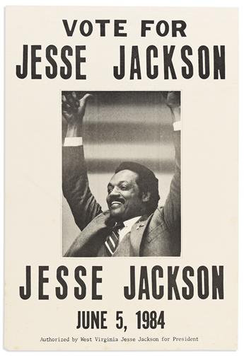 (POLITICS.) Group of 4 posters from Jesse Jackson's 1984 presidential campaign.